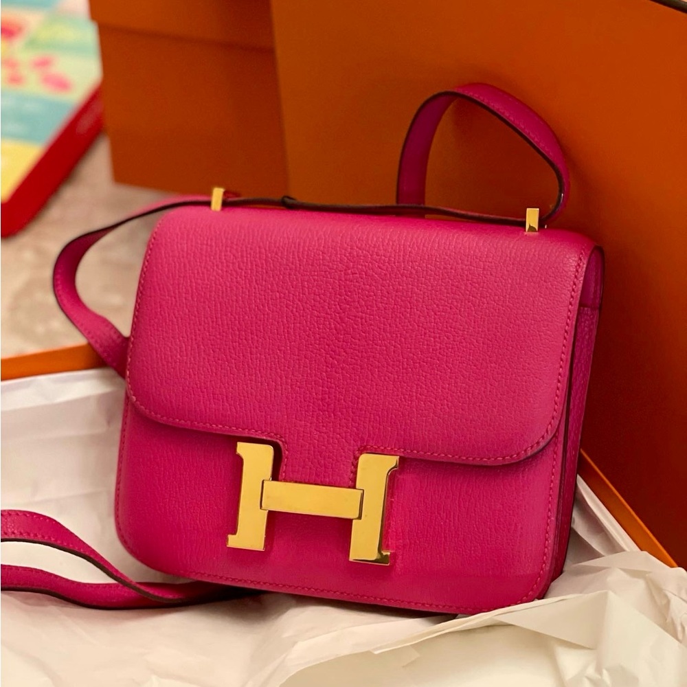 Hermes rose shocking Constance 18